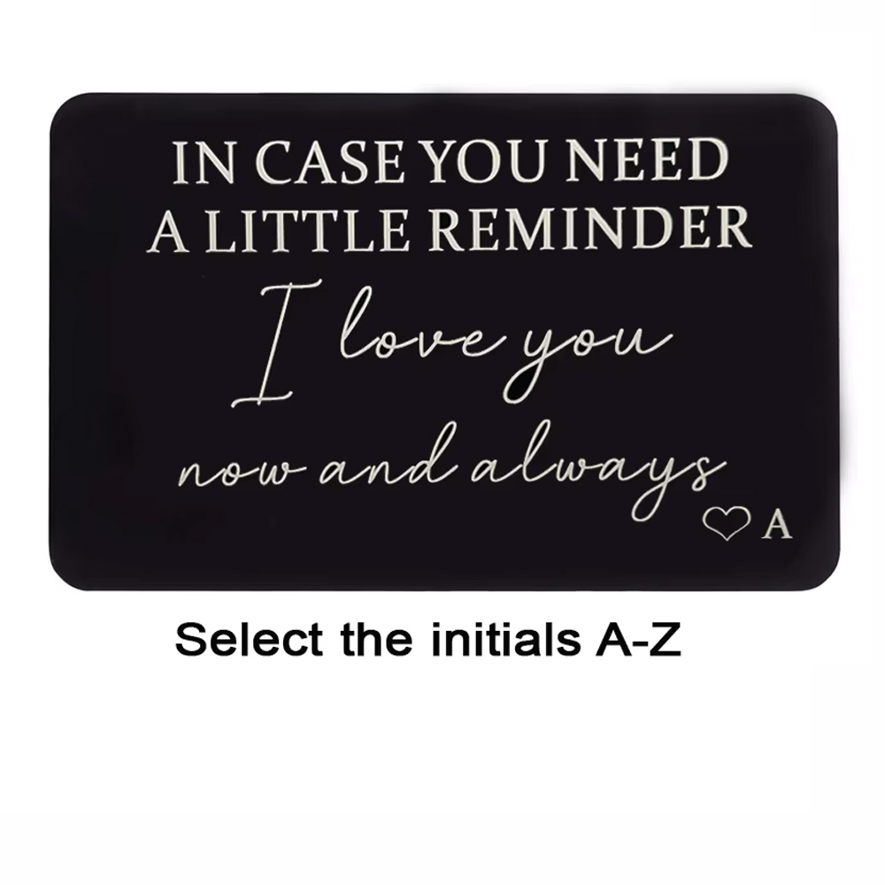 Wedding Z - การ์ดใส่กระเป๋าสตางค์ A-Z ของขวัญเล็กๆ สำหรับผู้ชาย สามี เจ้าบ่าว