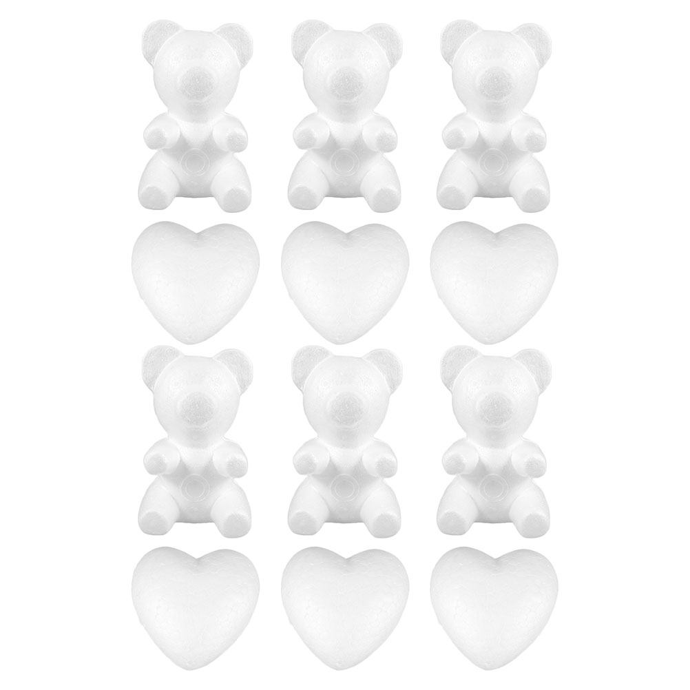 12 ชิ้น รูปหัวใจหมีโฟม อุปกรณ์ - Wedding Supply Decor บทวิจารณ์และราคา