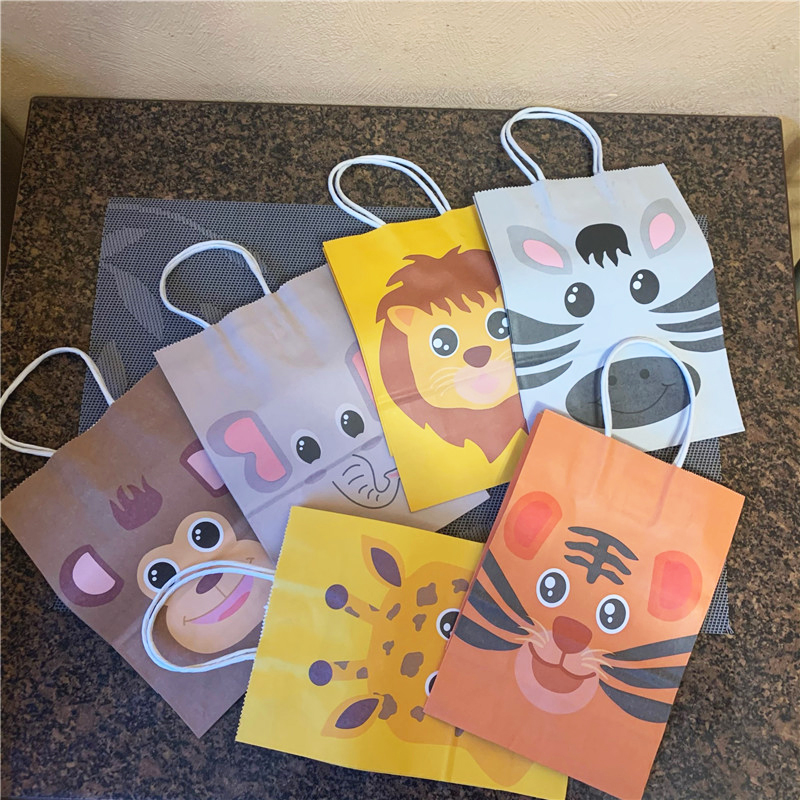 ถุงกระดาษลายสัตว์ป่าซาฟารีพร้อ - Wedding Zoo บทวิจารณ์และราคา