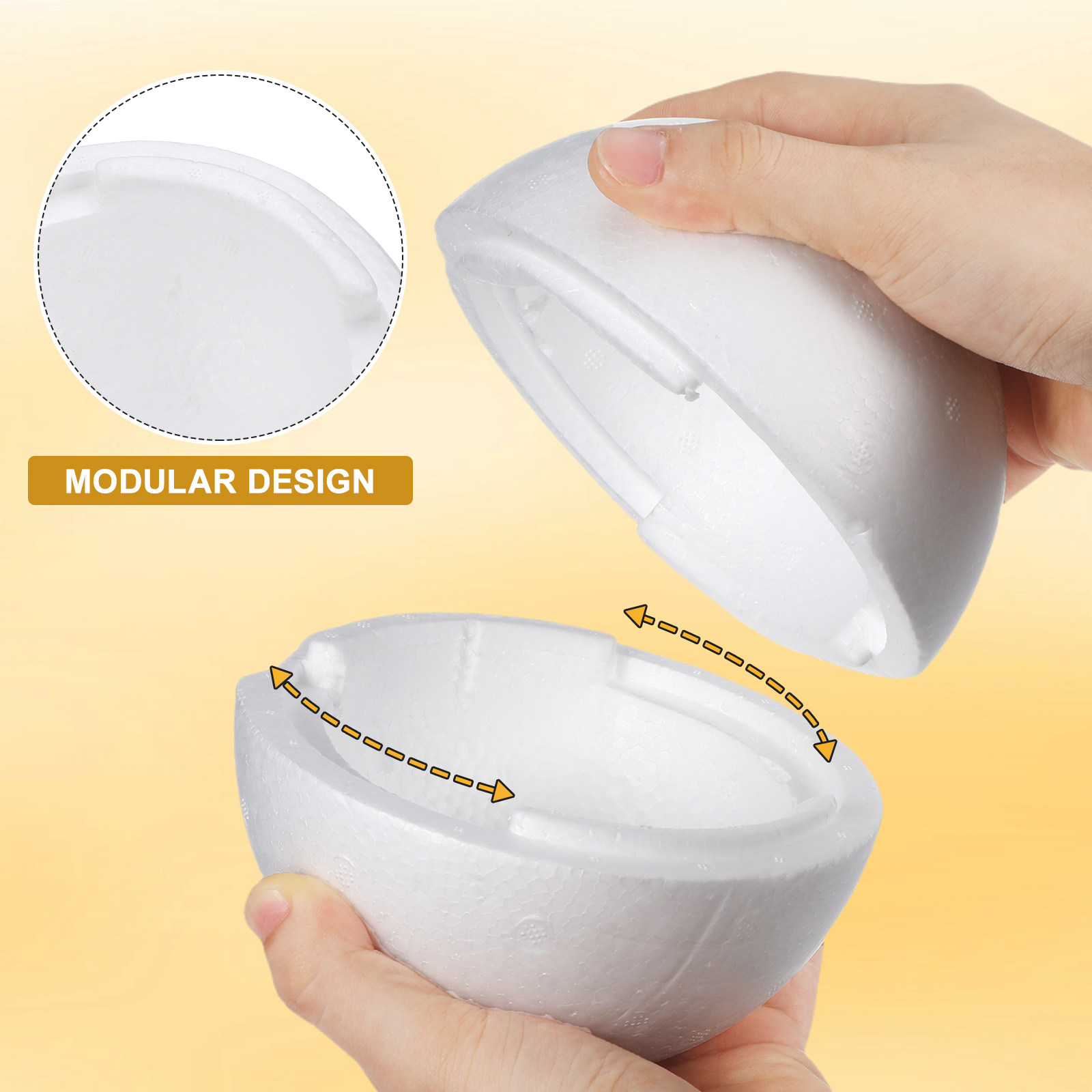 ลูกบอลโฟมสีขาวขนาดใหญ่ พื้นผิว - Wedding Supply Decor บทวิจารณ์และราคา