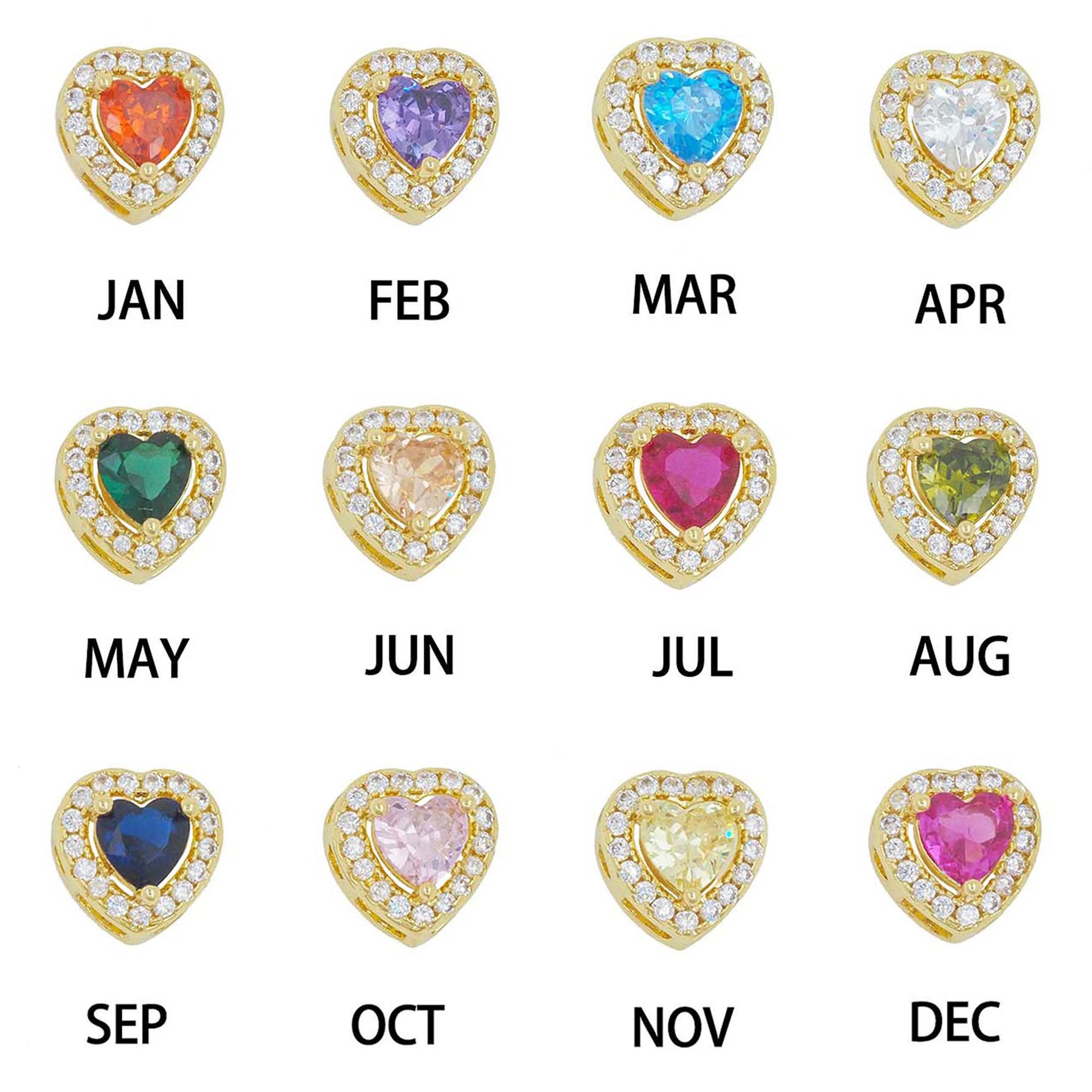 DOREMI Dainty Heart Birthstone - Wedding Z บทวิจารณ์และราคา