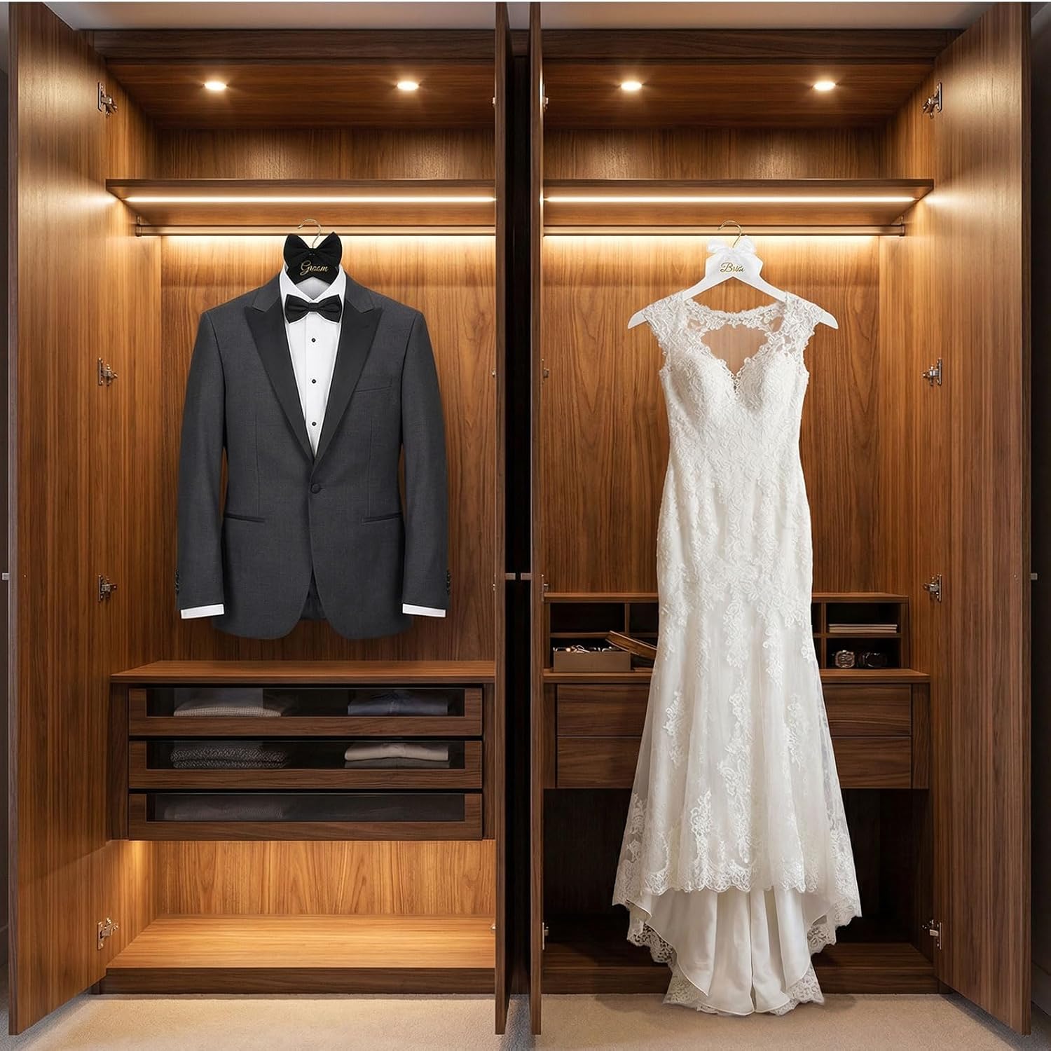 ชุดไม้แขวนเสื้อสำหรับเจ้าบ่าวแ - Suit Supply Wedding Party บทวิจารณ์และราคา