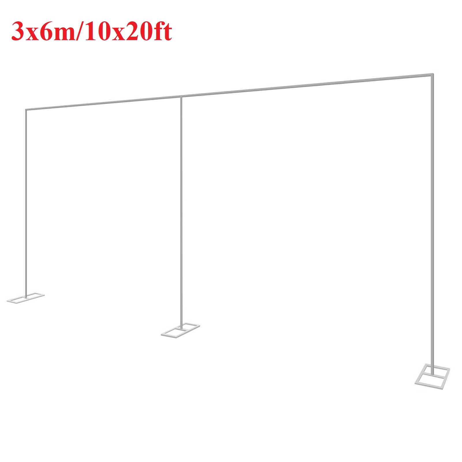 3x6 m/10x20ft โลหะจัดงานแต่งงา - Wedding Backdrop Curtain บทวิจารณ์และราคา