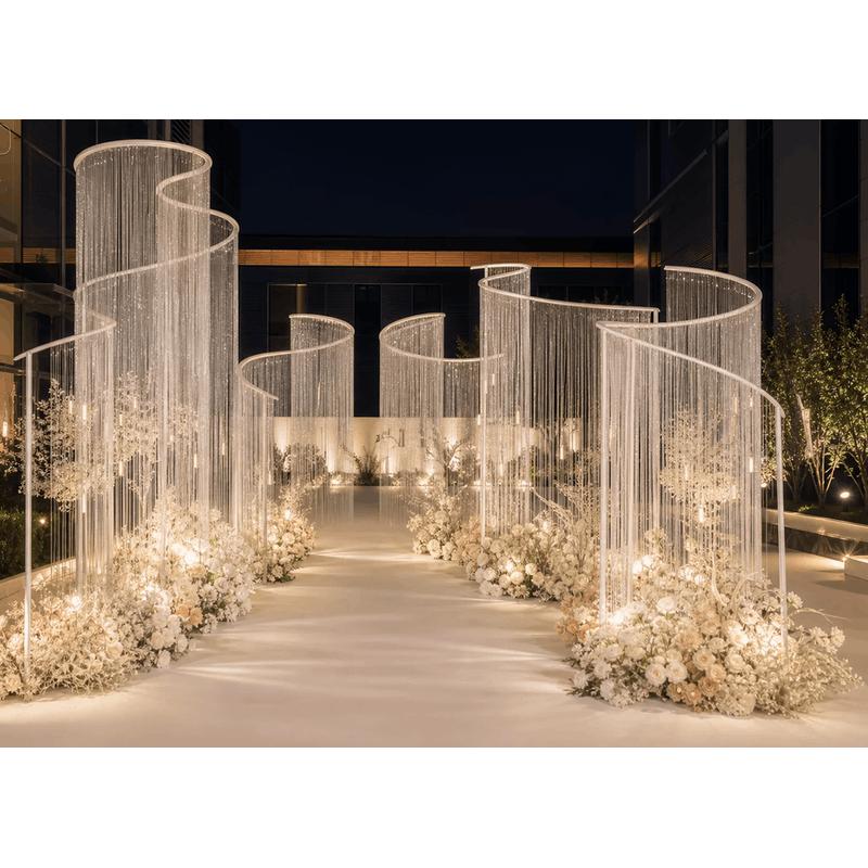 ซุ้มเหล็กทรง S ขนาด 240-300 ซม - Wedding Backdrop Curtain บทวิจารณ์และราคา