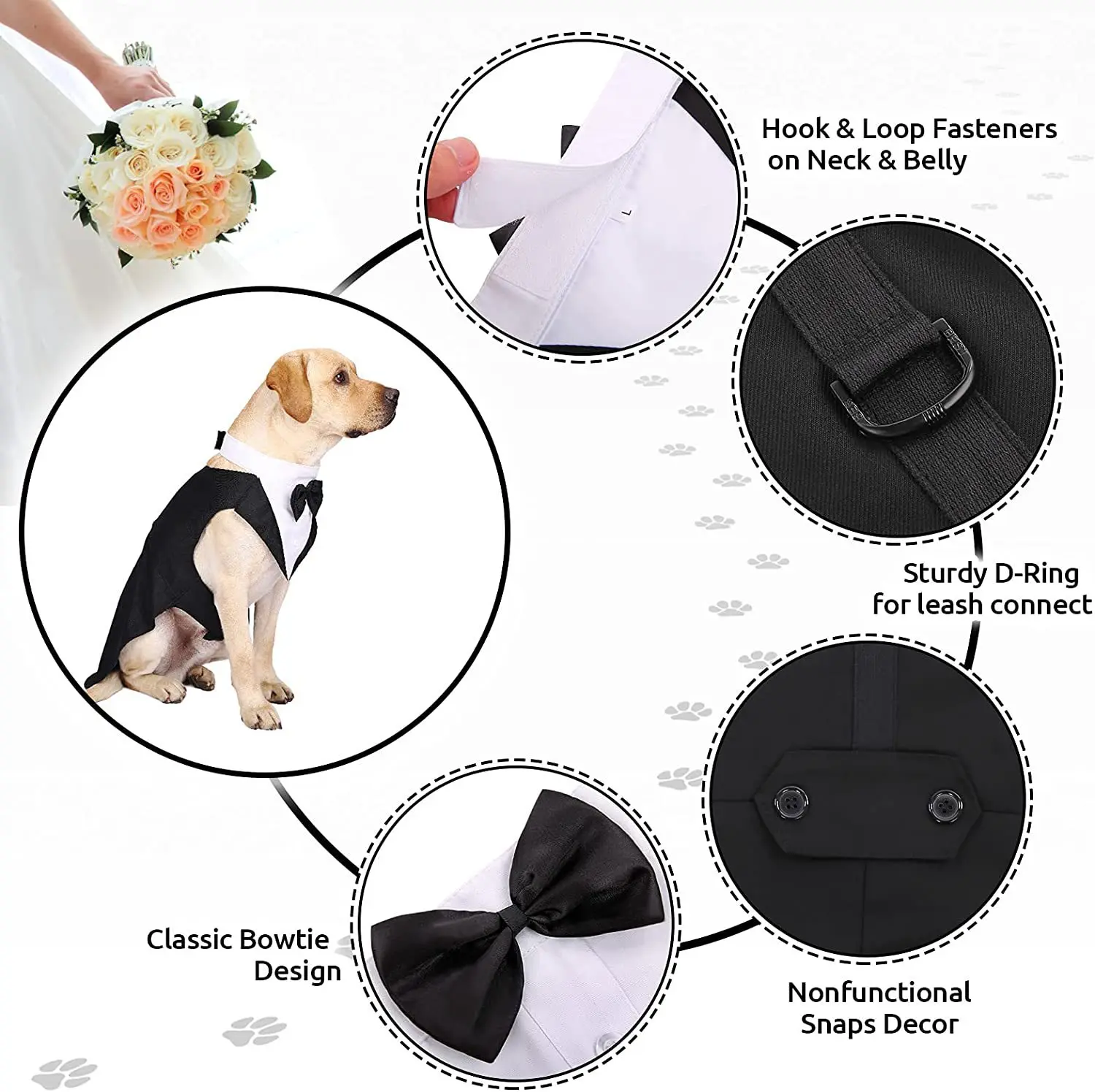 เสื้อผ้าสุนัขแฟชั่นสำหรับงานปา - Suit Supply Wedding Party บทวิจารณ์และราคา