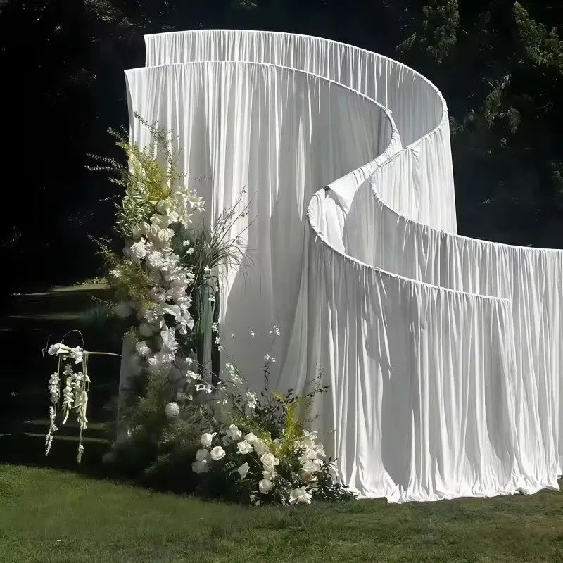 ฉากหลังเวทีแต่งงานรูปตัว S ซุ้ - Wedding Backdrop Curtain บทวิจารณ์และราคา